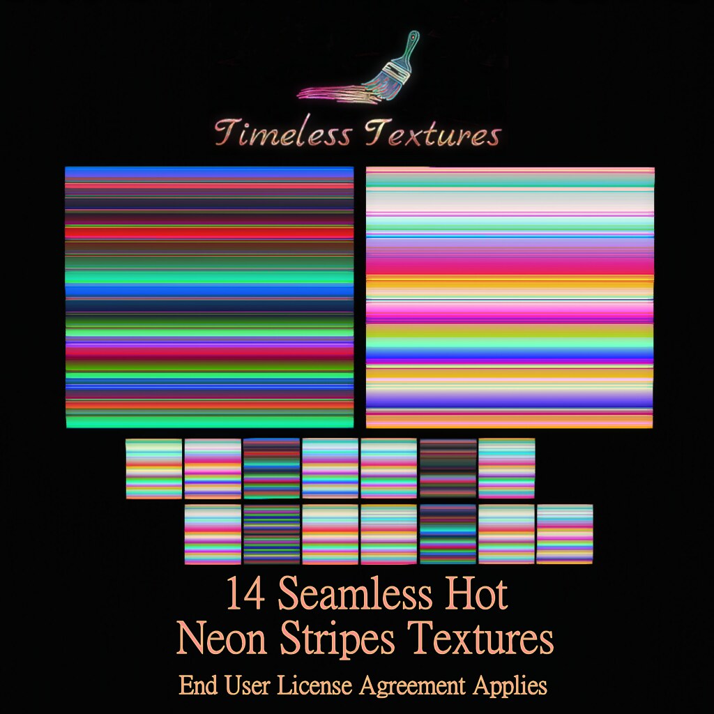 TT 14 Seamless Hot Neon Stripes Timeless Textures