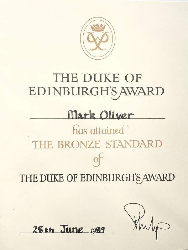 Duke of Edinburgh’s Bronze award