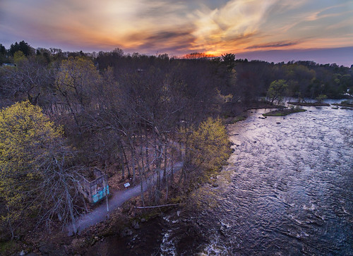 northcountry drone quadcopter aerial heritage park canton newyork sunset spring grasse river path trail