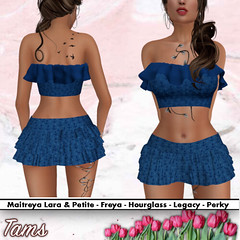 Ruffle Top Bralet and Ruffled Skirt - Florence