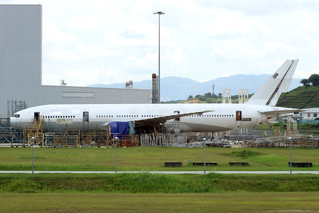Malaysia Airlines B777-200ER stored at KUL/WMKK