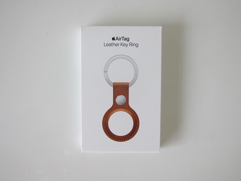 Apple AirTag Leather Key Ring - Box Front