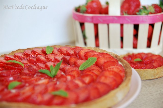 tarte aux fraises sans gluten sans lactose