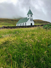 Gjógv, Esturoy. Faroe Islands  18.VIII.2019. Church 1929.