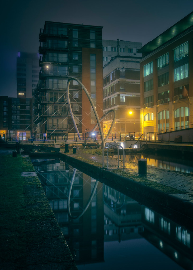 Quite a funky bridge | A pedestrian footbridge across one of… | Flickr