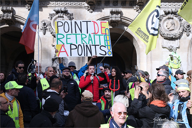 Olivier Terriot ✔ Mobilisation contre le projet de réforme des Retraites → Acte 16 à Paris le 17 fév. 2020 IMG200217_007_©2020 | Fichier Flickr 1000x667Px Fichier d'impression 5610x3740Px-300dpi