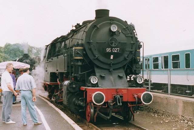 DR: 95 027 anlässlich des 125-jährigen Jubiläums der Bahnstrecke Nordhausen - Arenshausen in Leinefelde