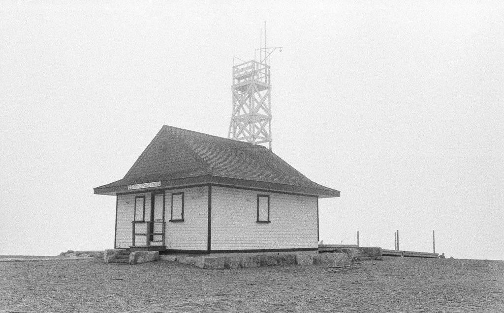 Leuty Lifeguard Station in the Fog