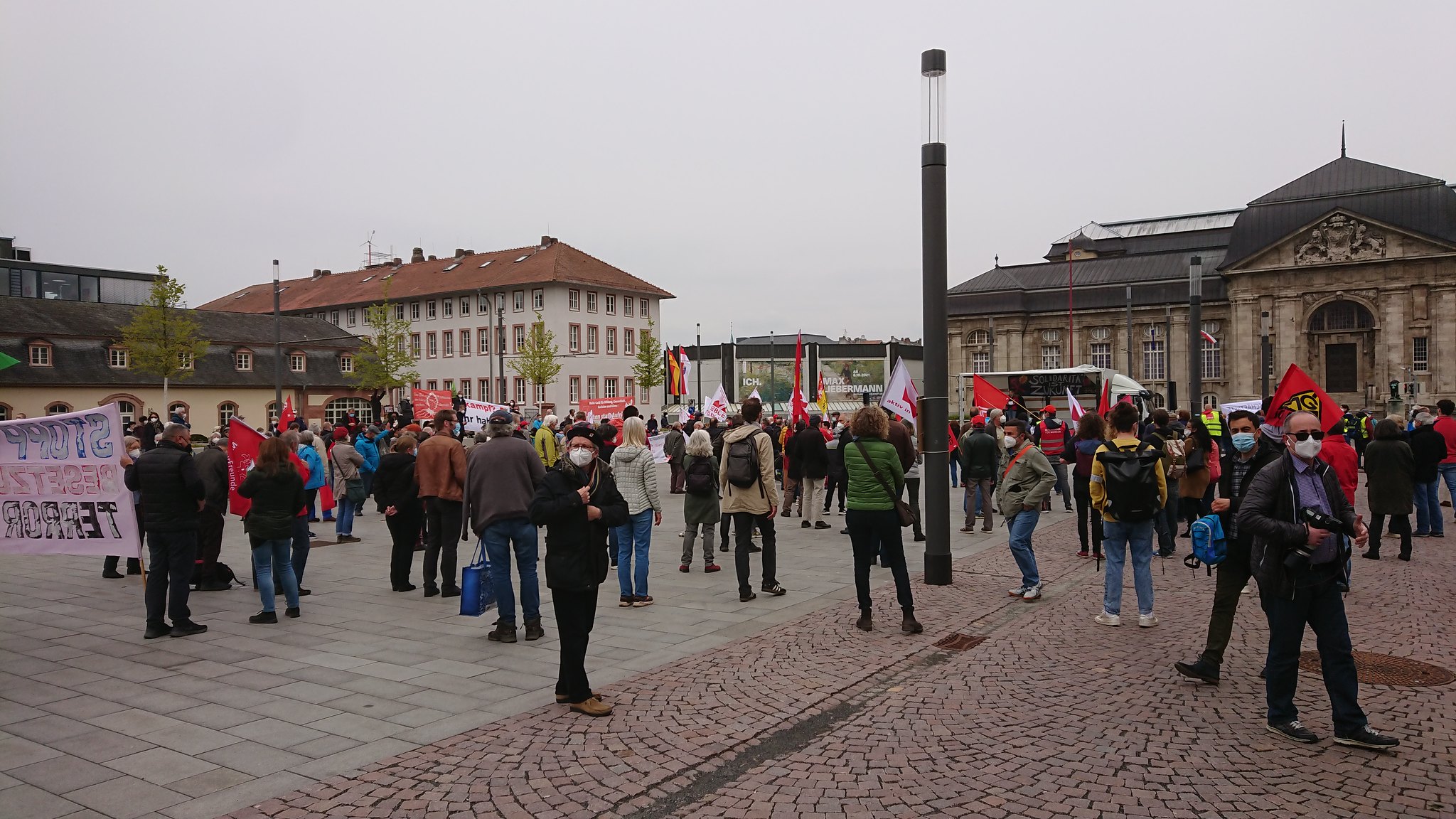 1. Mai Kundgebung 2021 Darmstadt