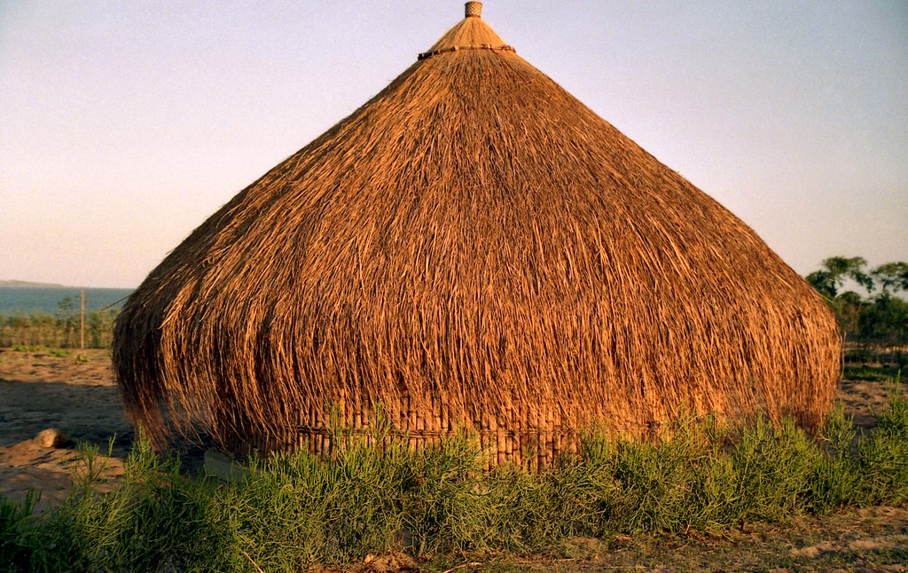 Beautiful thatched hut; Vilanculos, Mozambique
