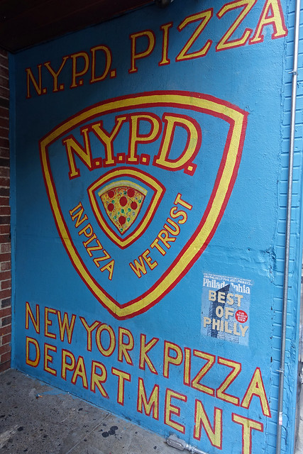 “NYPD Pizza” at 140 S 11th St in the Midtown Village of Philadelphia, PA