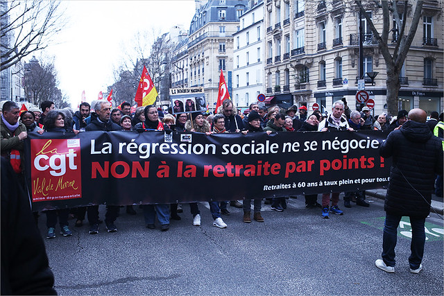 Mobilisation contre le projet de réforme des Retraites Acte 17 à Paris le 20 février 2020 IMG200220_015_©2020 | Fichier Flickr 1000x667Px Fichier d'impression 5610x3740Px-300dpi