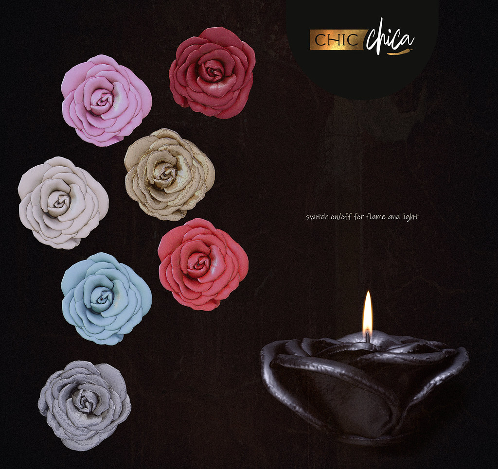 Rose candles by ChicChica @ Anthem