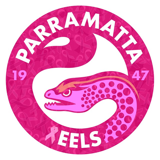 Parramatta Eels 2011 Logo (Breast Cancer Awareness) by Sunnyboiiii