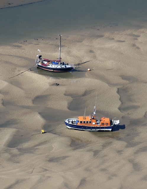 Wells-next-the-Sea aerial image: Bernard Matthews former Caister lifeboat