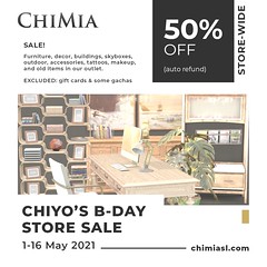 50% Refund Store-wide Sale: May 2021 by ChiMia