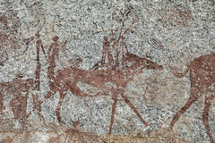 Bushman Paintings. Nswatugi Cave.