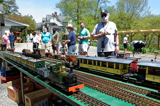 Crowd of Train Lovers