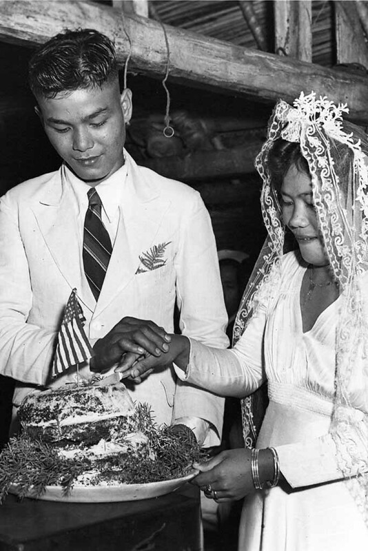 Wedding photo from the Micronesian Area Research Center (MARC). GC 23137 wedding