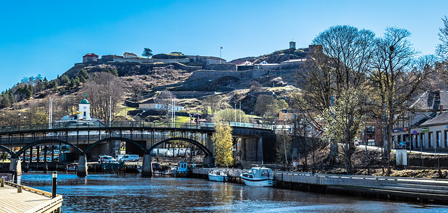 Tista river and Fredriksten Fortress