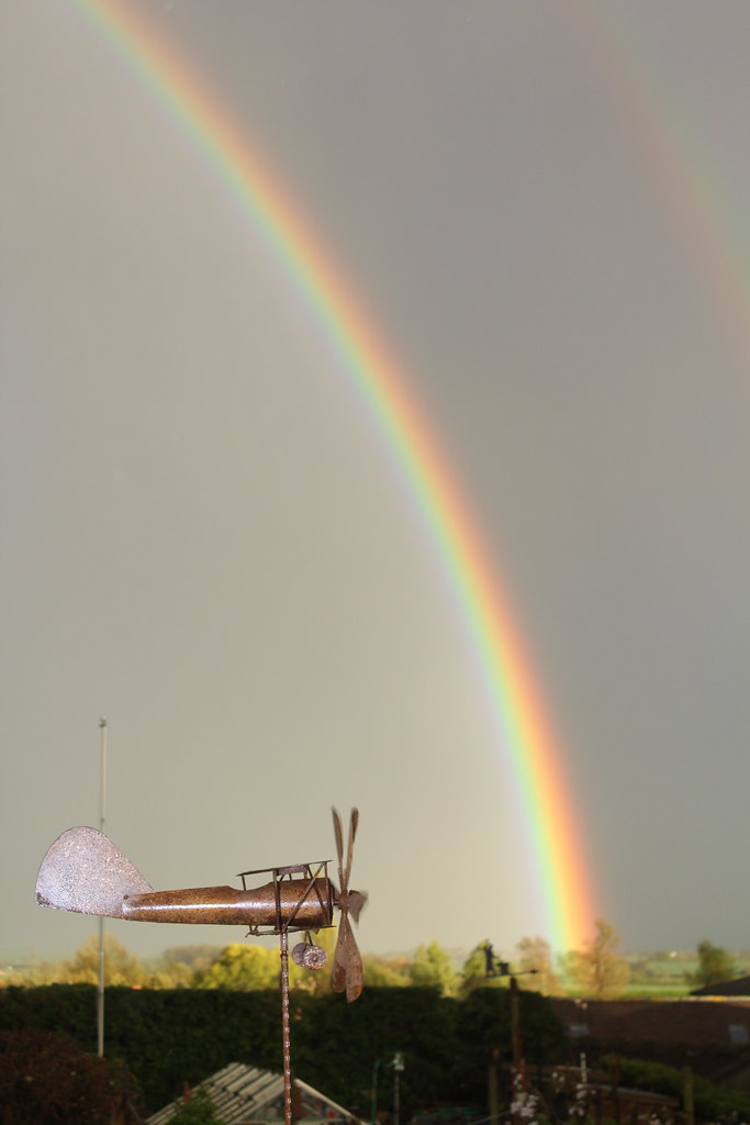 Evening Rainbow, Hillview, Seckington, UK.