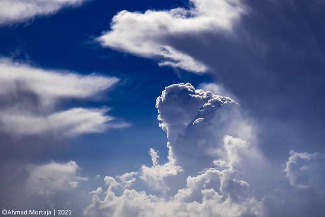 Clouds over Medina, Saudi Arabia 27 April 2021.