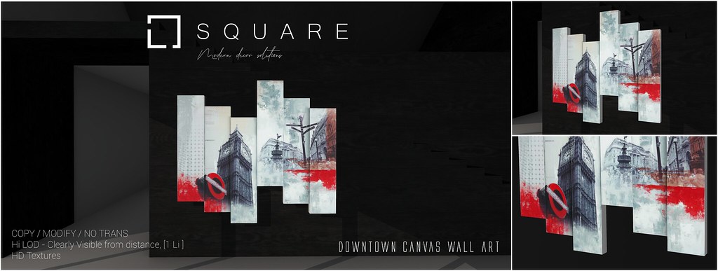 DOWNTOWN – Canvas Panel Wall Art