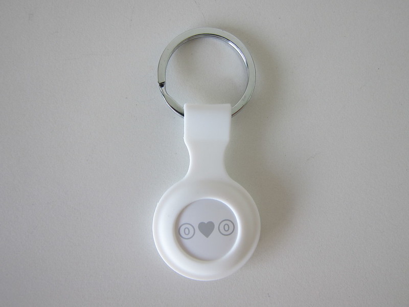 OEM Apple AirTag Key Ring - White - With AirTag - Front