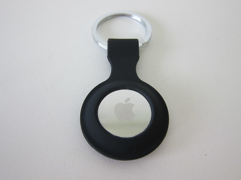OEM Apple AirTag Key Ring - Black - With AirTag - Back