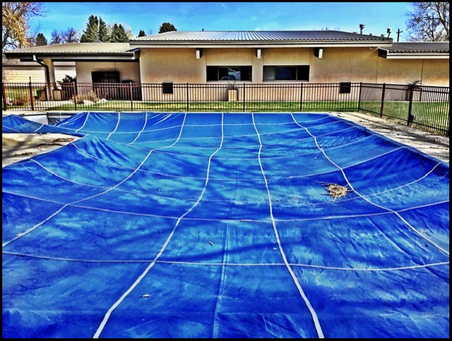 Swimming pool tarp