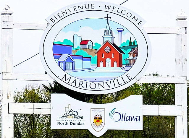 Marionville, a franco-Ontarian village located within three municipalities