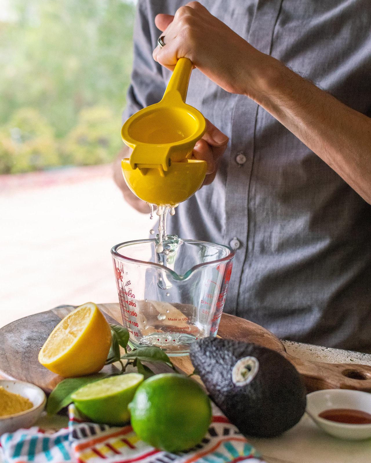 squeezing both lemons and limes for a burst of citrus flavor