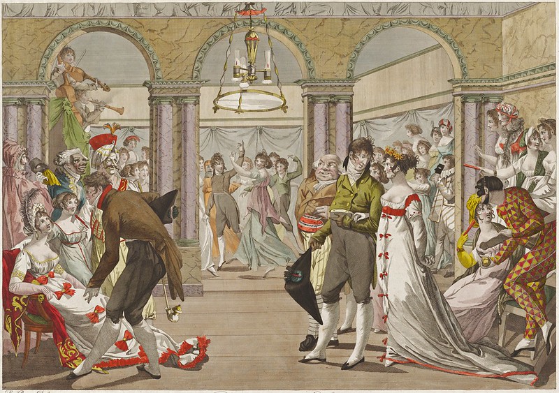 Louis Charles Ruotte (1754-1806) - Bal de Societe, from Cinq Costumes Parisiens (1804)