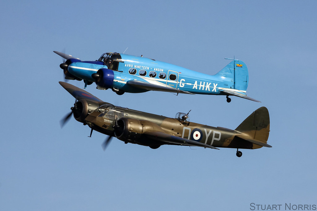 Blenheim L6739 G-BPIV and Avro Nineteen Anson G-AHKX