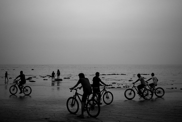 Bicycles at the beach