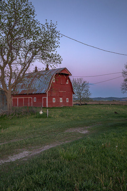 Big barn twilight