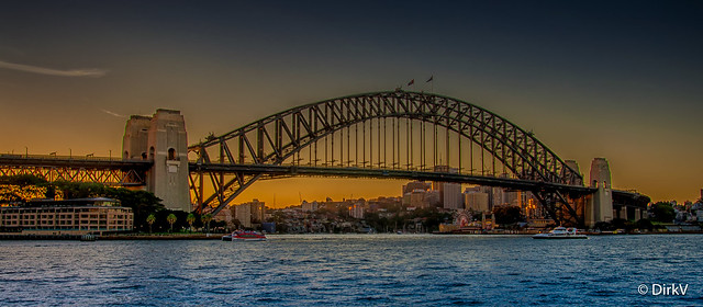 Sunset, Sydney Harbour Bridge, Australia
