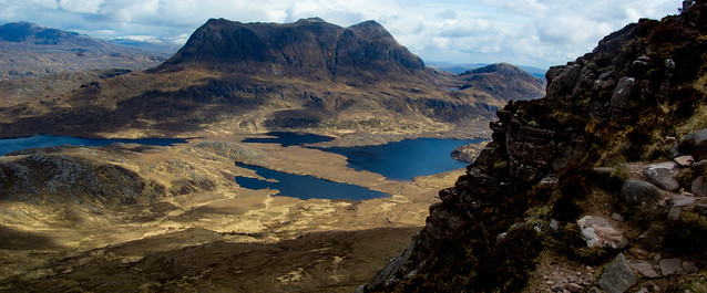 Cul Mor from Stac Pollaidh, Assynt, NW Highlands