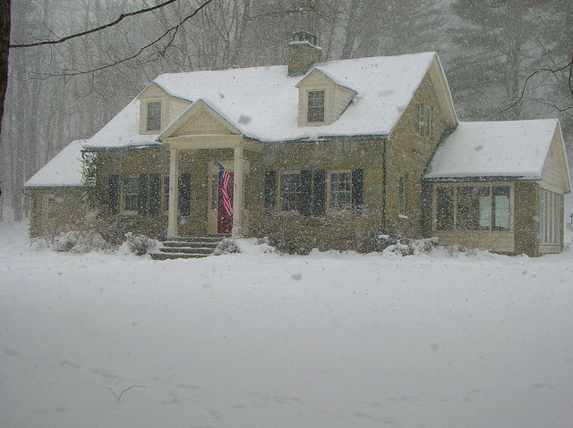 Cold house on a cold day