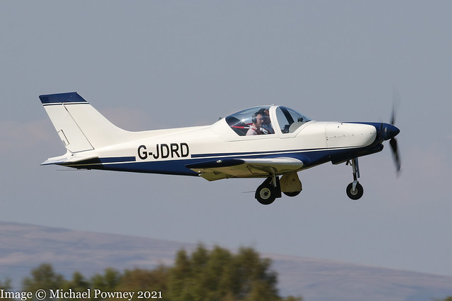 G-JDRD - 2010 build Alpi Aviation Pioneer 300 Hawk, departing from Runway 08L at Barton