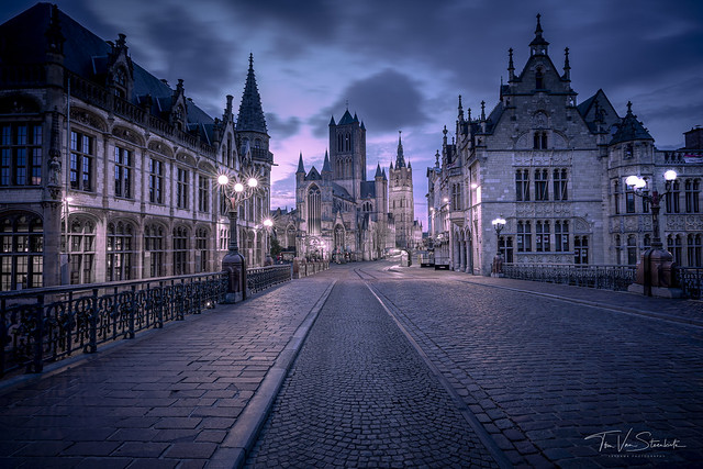 Ghent in early daylight - Spring 2021