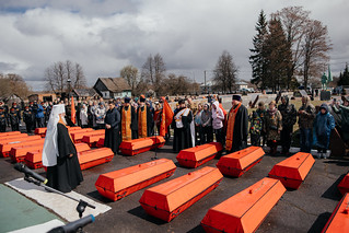 08.05.2021 | Церемония перезахоронения воинов в деревне Мясной Бор