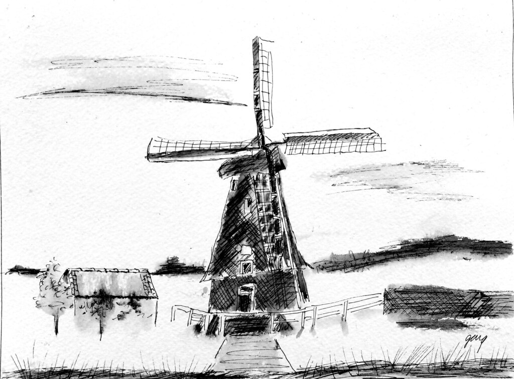 Windmill Nederhorst den berg