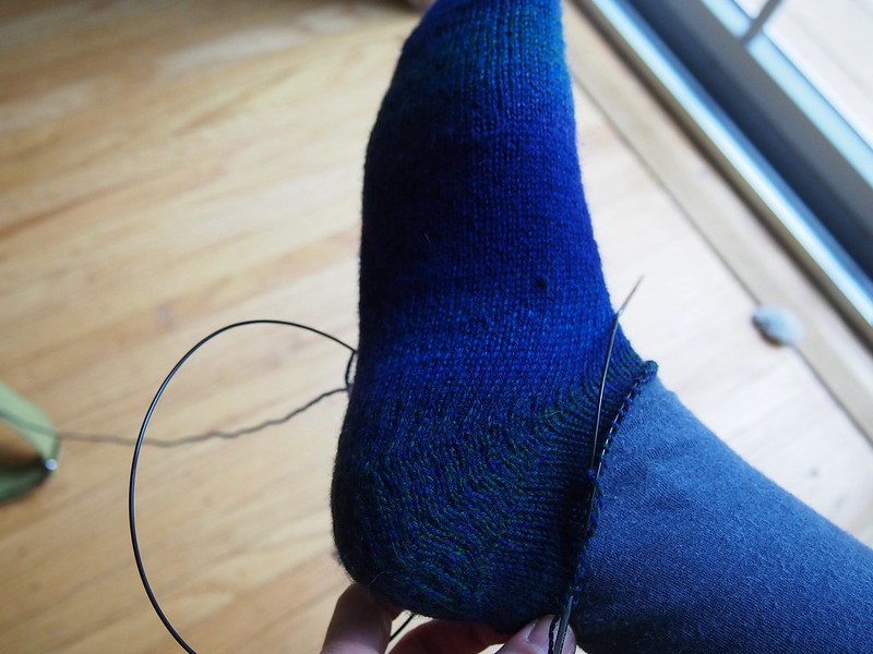 First time knitting a toe-up sock