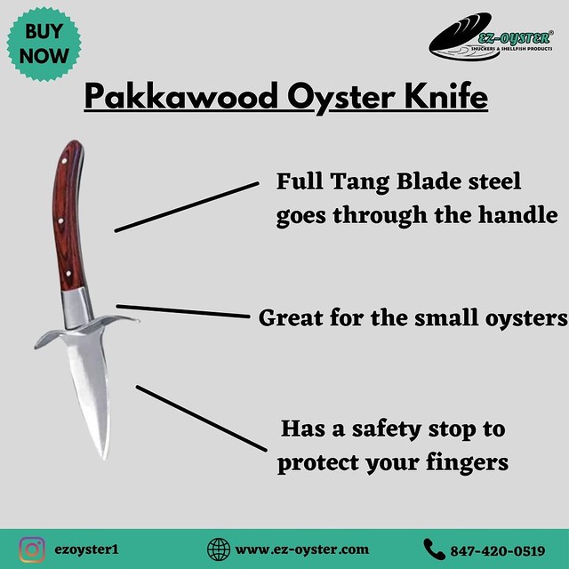 Pakkawood Wooden Oyster Knife - EzOyster