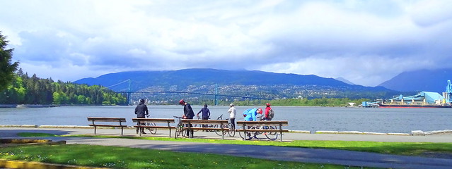 HBM! Cyclists relaxing on the Stanley Park Sea Wall (+1)