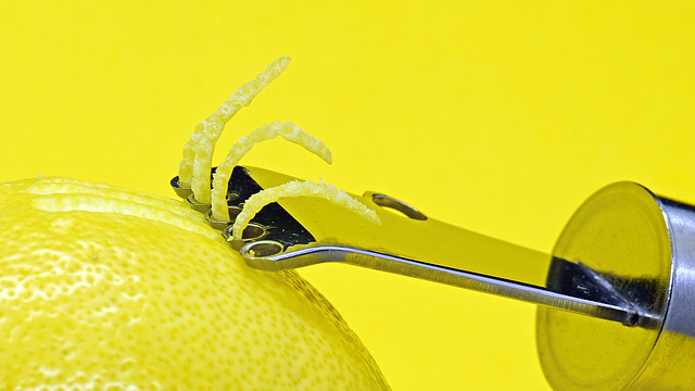 zester zests a lemon