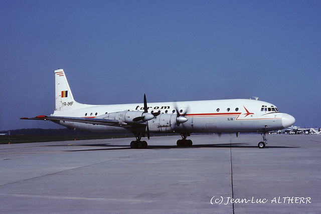Ilyushin IL-18V TAROM YR-IMF. GVA, April 1. 1991