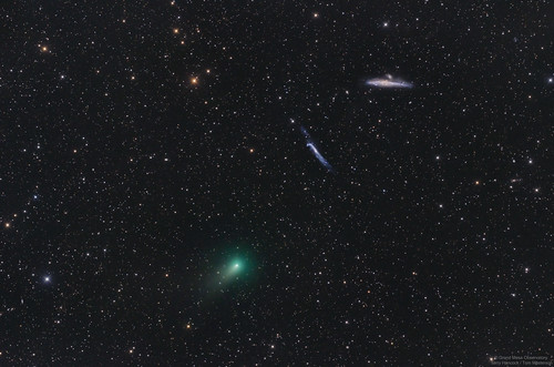 Comet C/2020 R4 (ATLAS) Passes by the Hockey Stick and Whale Galaxies APOD 5/13/2021 | by TransientAstronomer