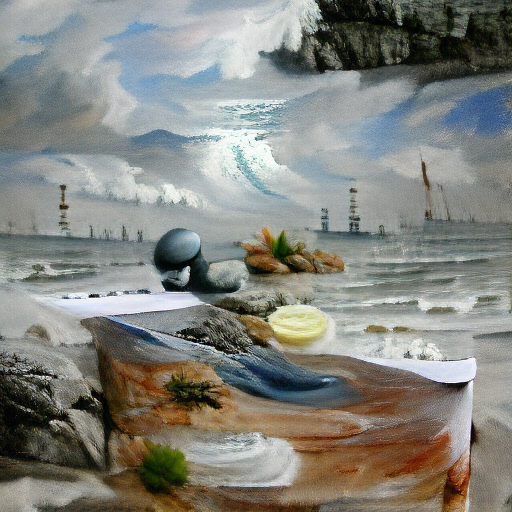VQGAN-CLIP z+quantize - Seascape Painting